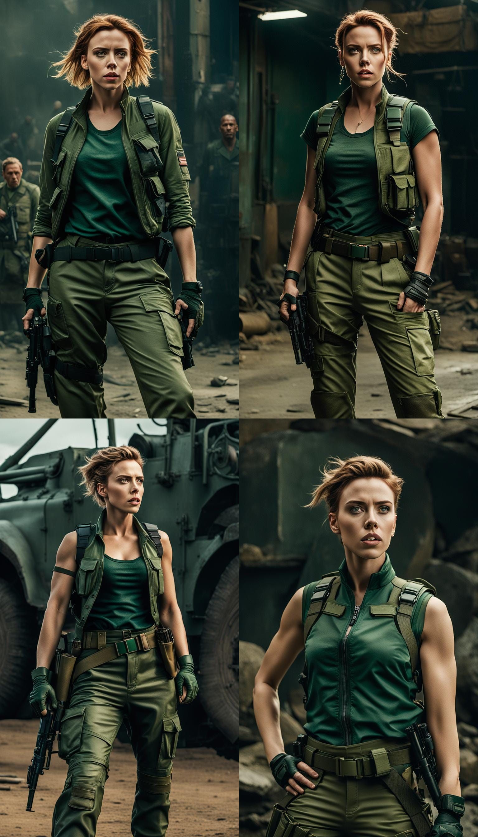 Beautiful Woman in Leather: Cinematic Film Still