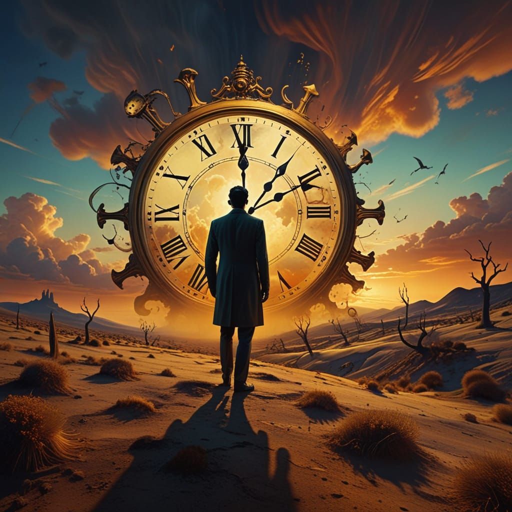 Ethereal Figure in Dreamlike Landscape, Inspired by Surreali...