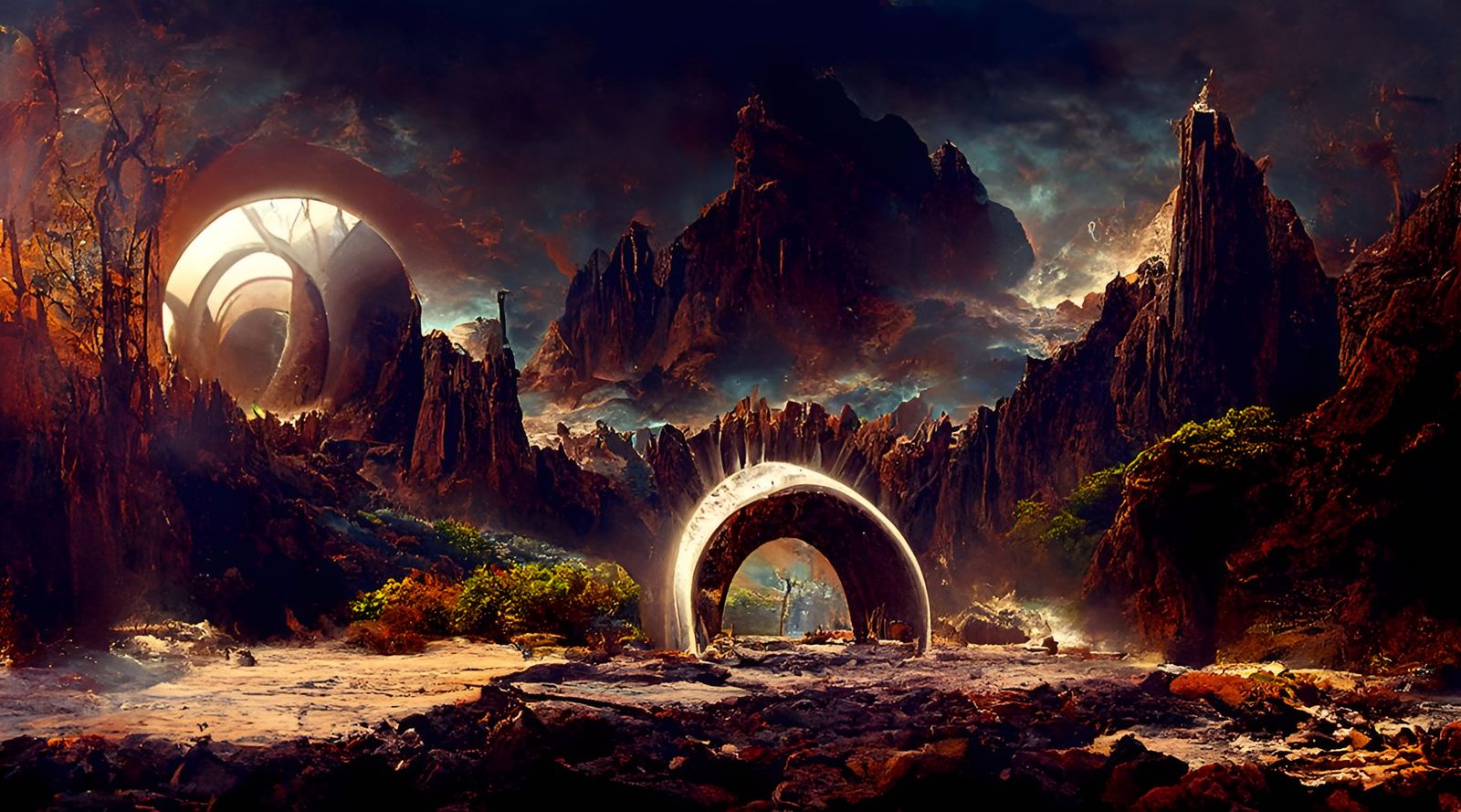 Stargate Opens to Mechanical Alien World