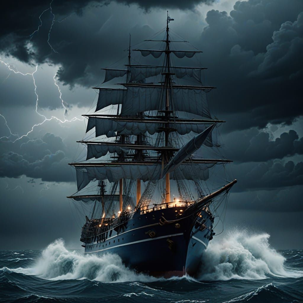 Stormy Seas: Epic 35mm Film Still