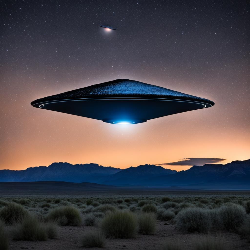 Triangular UFO Over Utah Night Sky