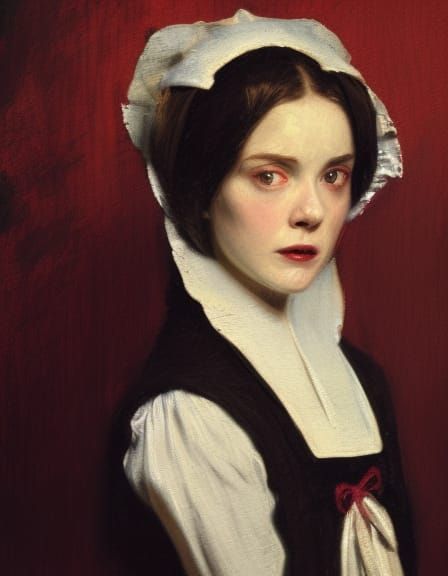 Hester Prynne Portrait in Victorian Speedpaint Style
