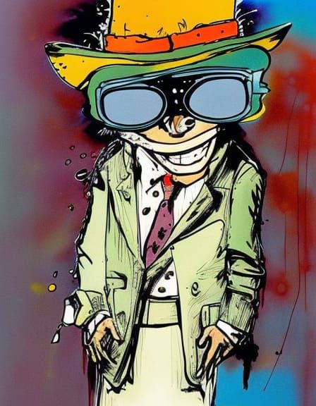 Cute Sergeant in Gonzo Art Style