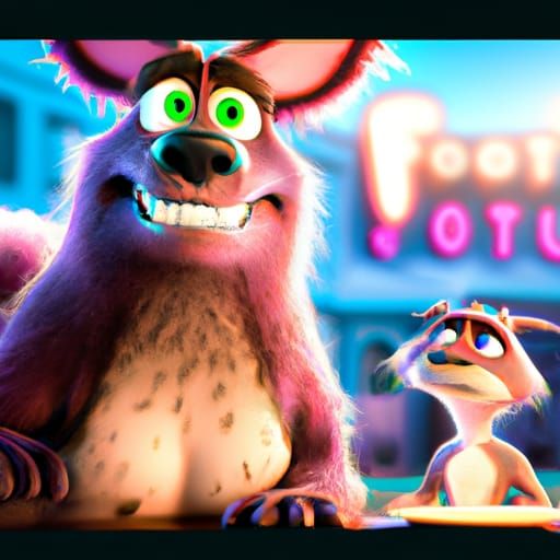 Furry Art in Pixar Style, 3D Render