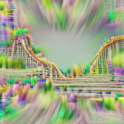 High-Resolution Stock Photo of a Rollercoaster