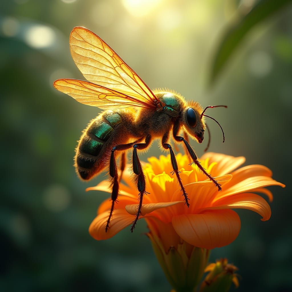 Iridescent Jungle Queen in Hyper-Realistic Style