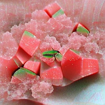 Abstract Watermelon Sugar AI Creation