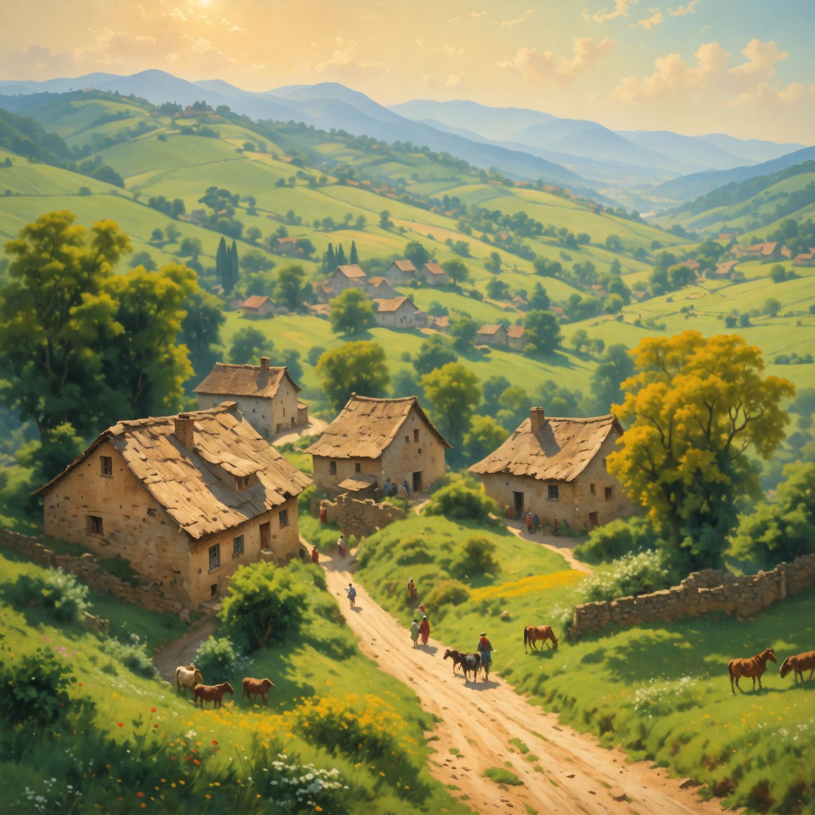 Village scene