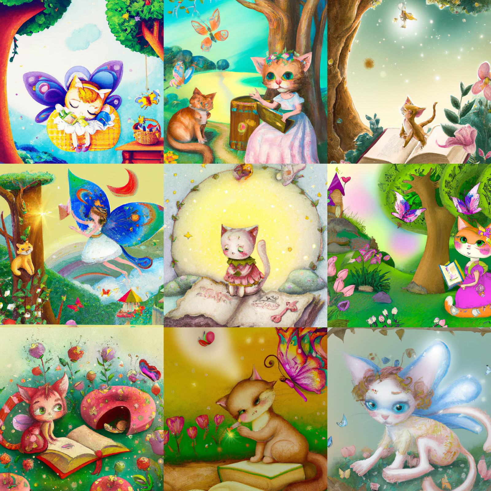The Lonely Fairy Kitten: A Storybook Scene