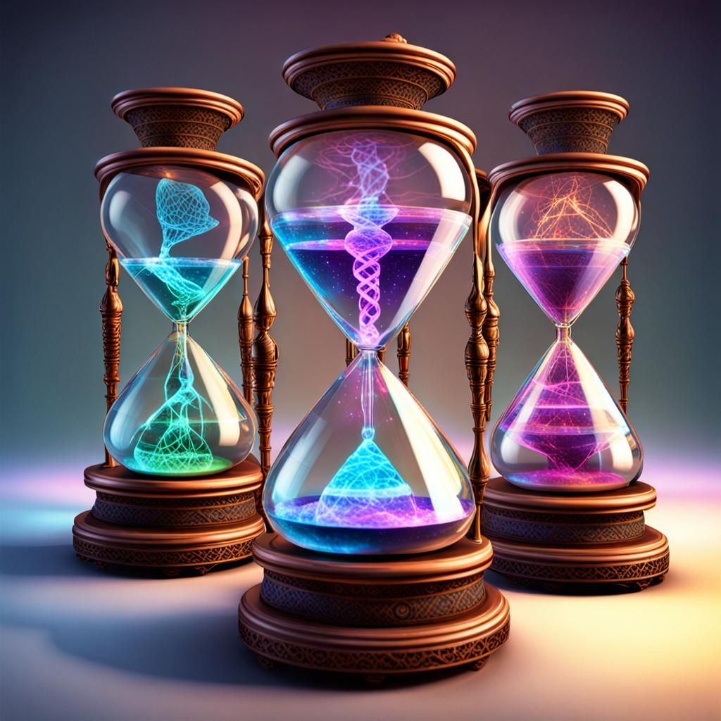 Holographic Hourglasses in Surreal Laboratory of Imagination
