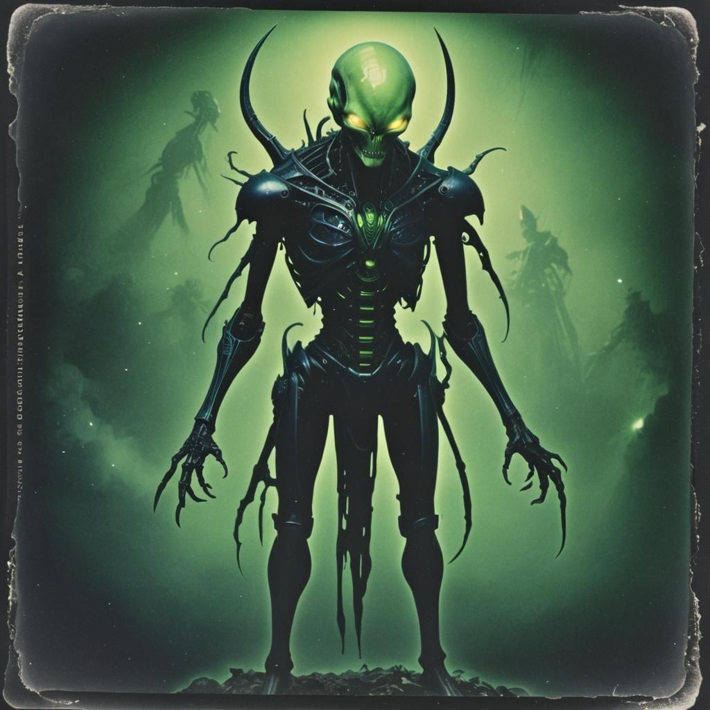 Macabre Polaroid of Alien Soul-Eater