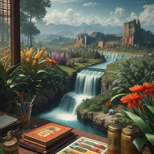 Photorealistic 1930s Masterpiece in Vibrant 3D