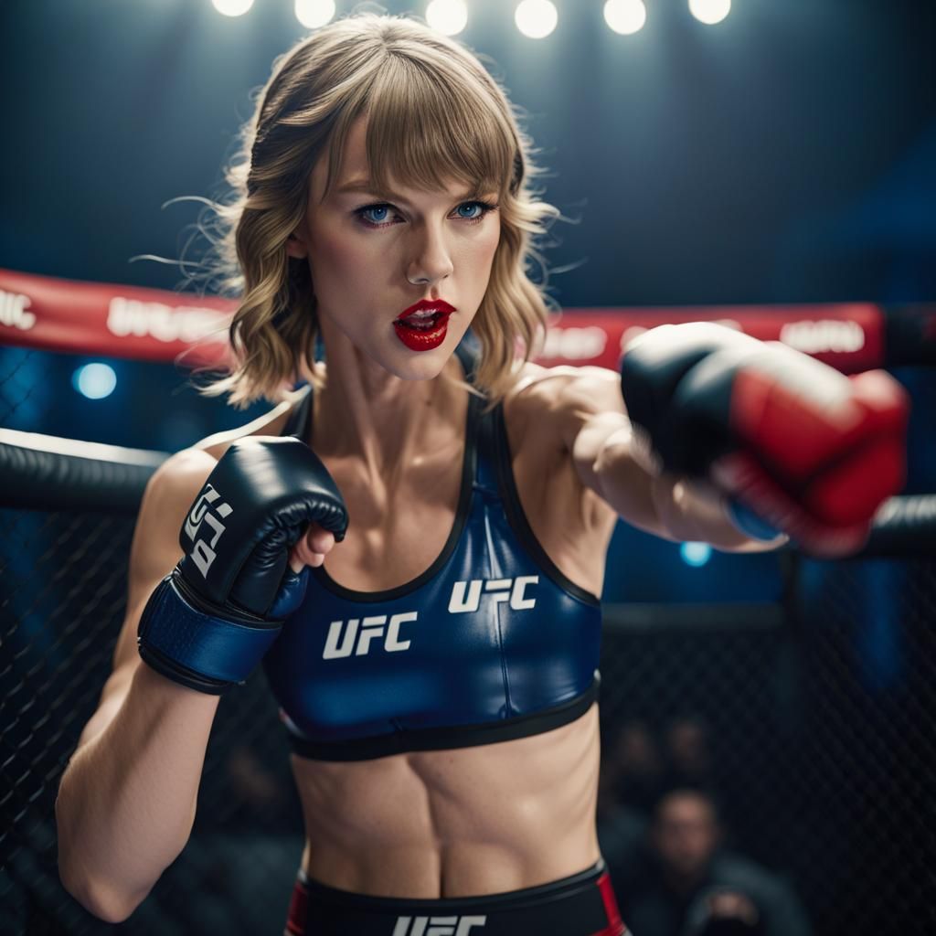 Taylor Swift as a Fearless UFC Fighter in a Dramatic Cinemat...