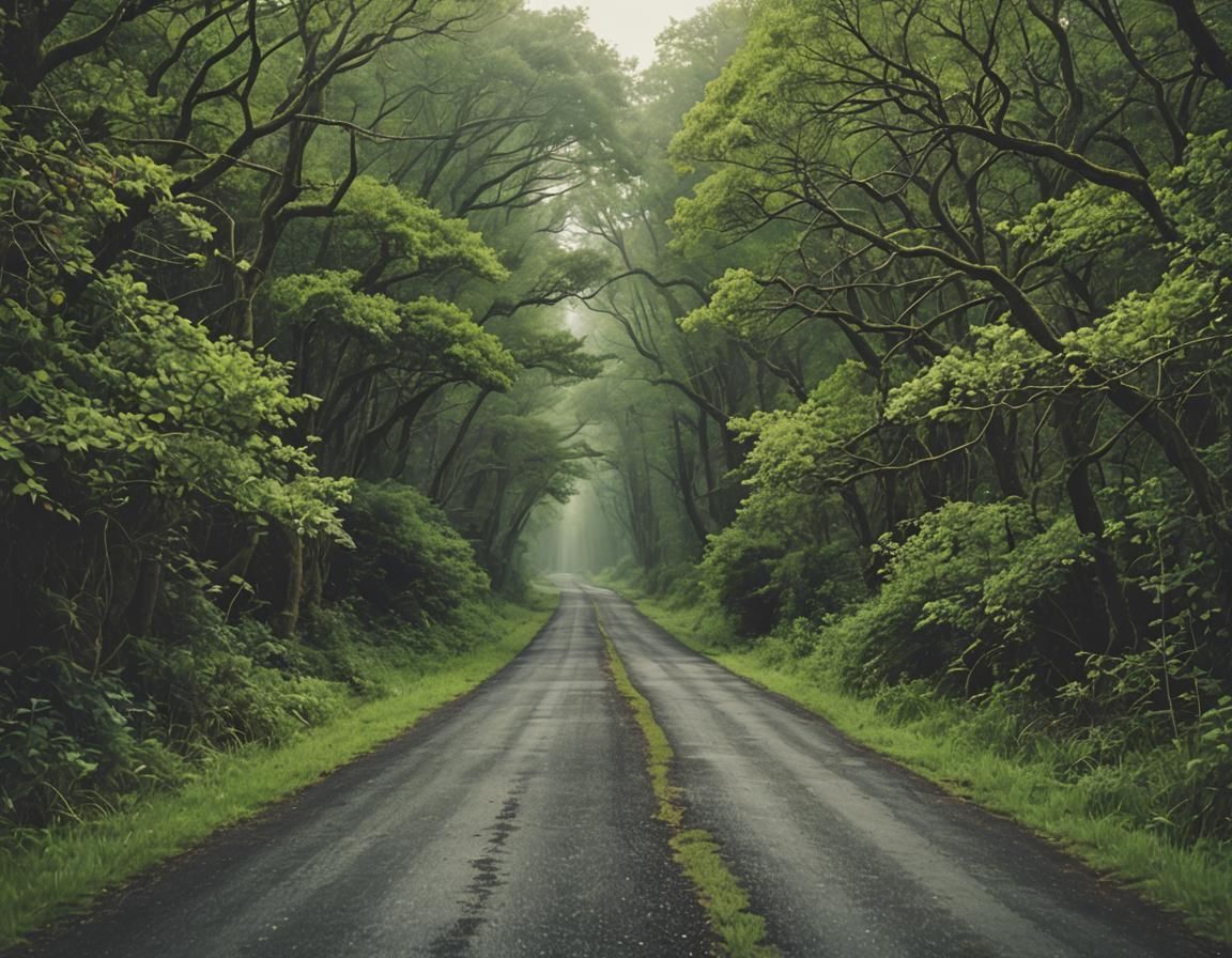 Endless Road to Adventure: A Scenic Vista