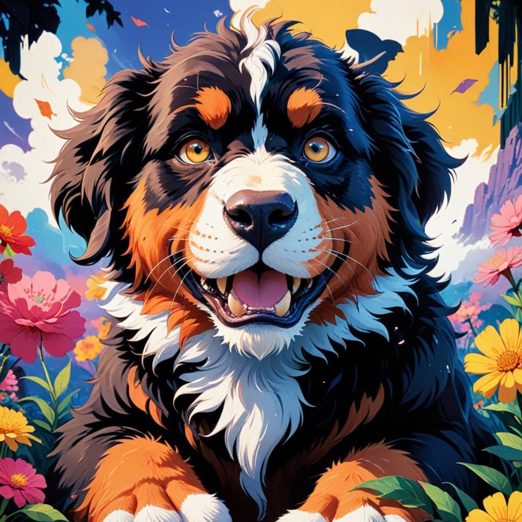 Vibrant Punk Fantasy Hero with Tattoos and Piercings in Stro...