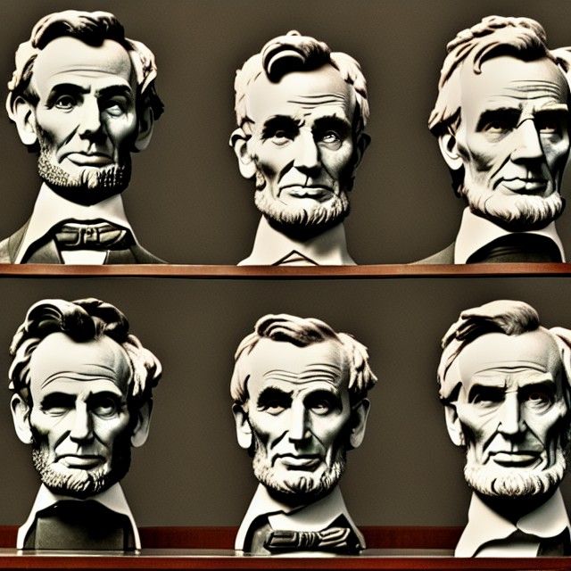 Seven Abraham Lincoln Replicas