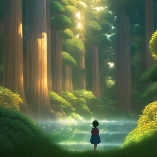 Narnia in Ghibli Anime Style