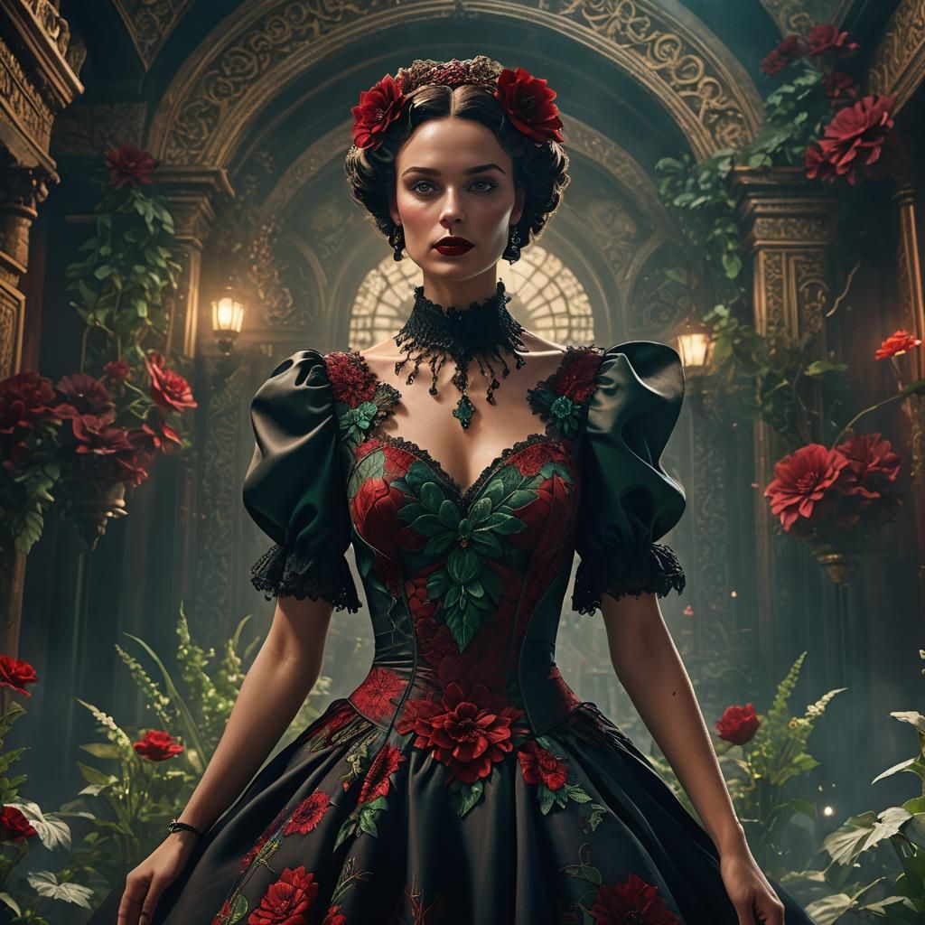 Mannequin in Black Dahlia Dress: Concept Art