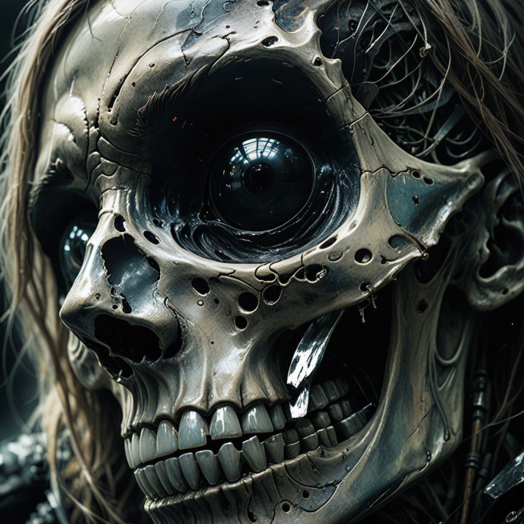 A Close-up of an Ethereal Skeleton: Masterpiece Portrait