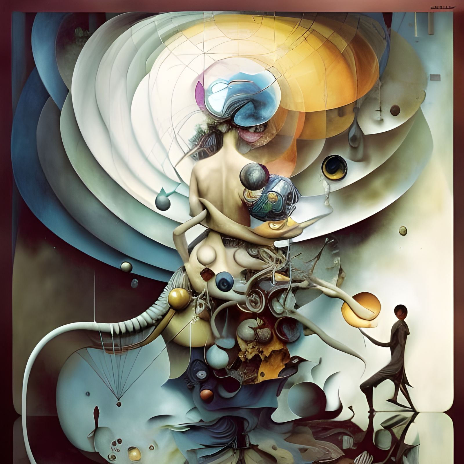 Surreal Spacetime Ripples with Fractal Unreality