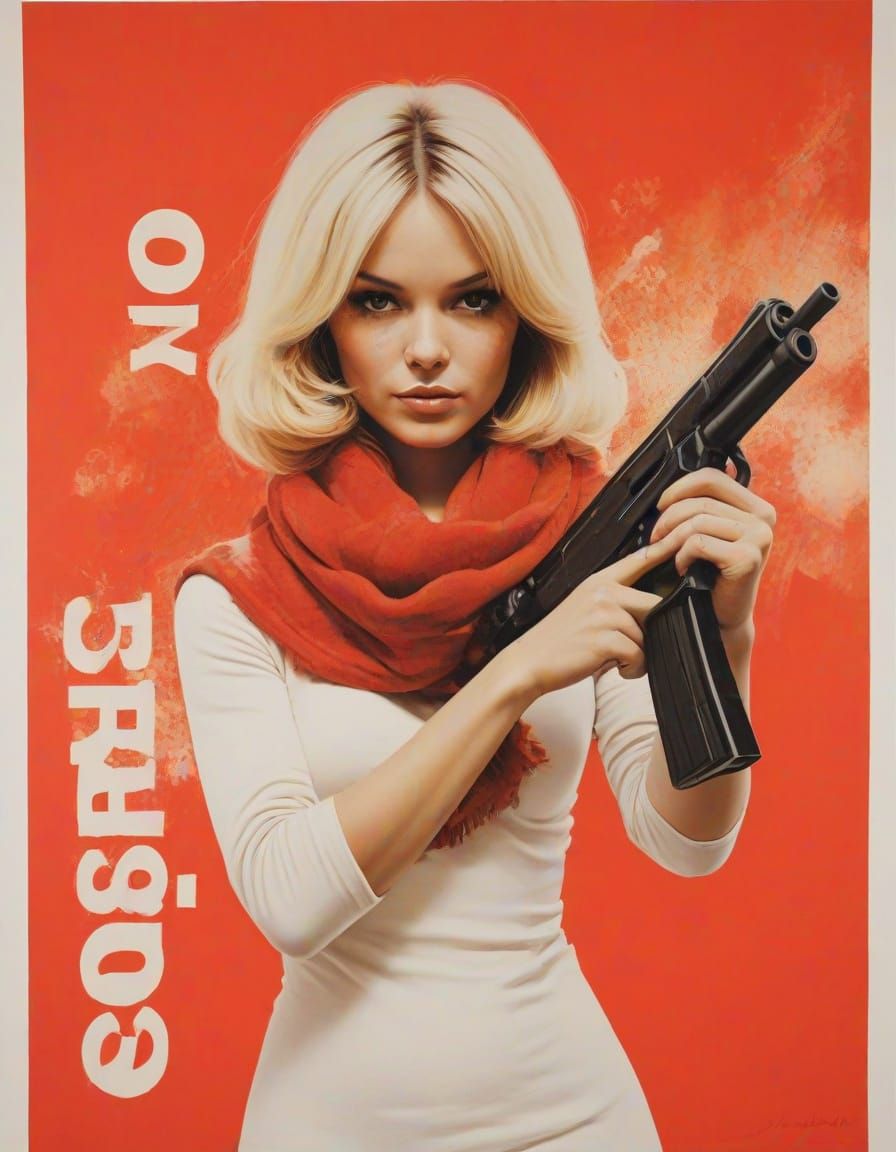Rebellious Spirit Unleashed in Vibrant 1970s Style