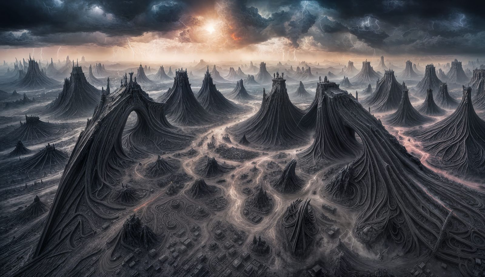 Celestial Battlefield of Fallen Angels and Devils