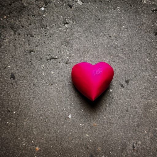 Heart Photograph with Bokeh and Natural Lighting