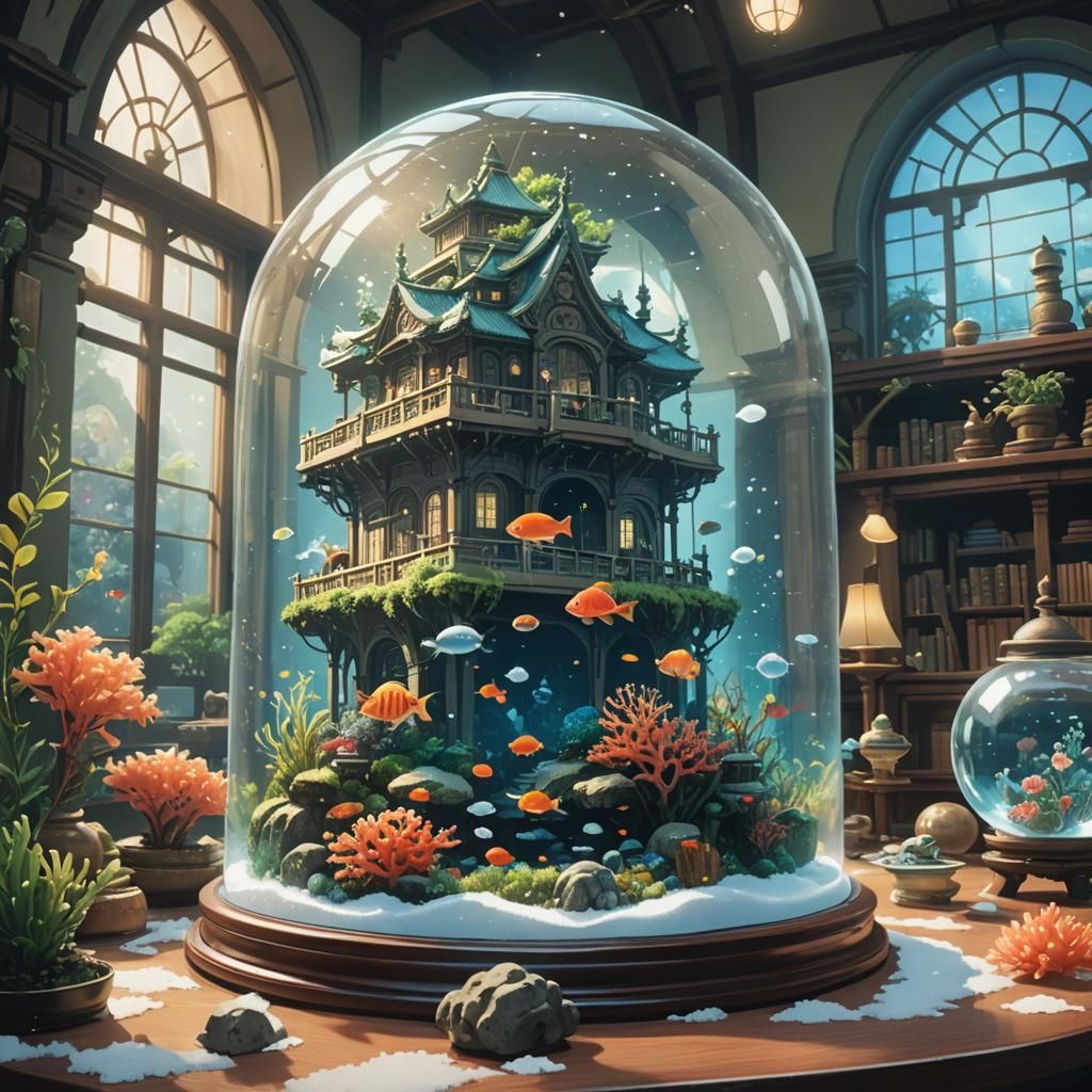 Underwater Palace in Snow Globe, Anime Key Visual