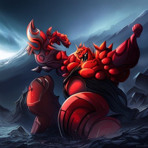 Incineroar extremely strong by artist "anime", Anime Key Visual, Japanese Manga, Pixiv, Zerochan, Anime art, Fantia Epic...