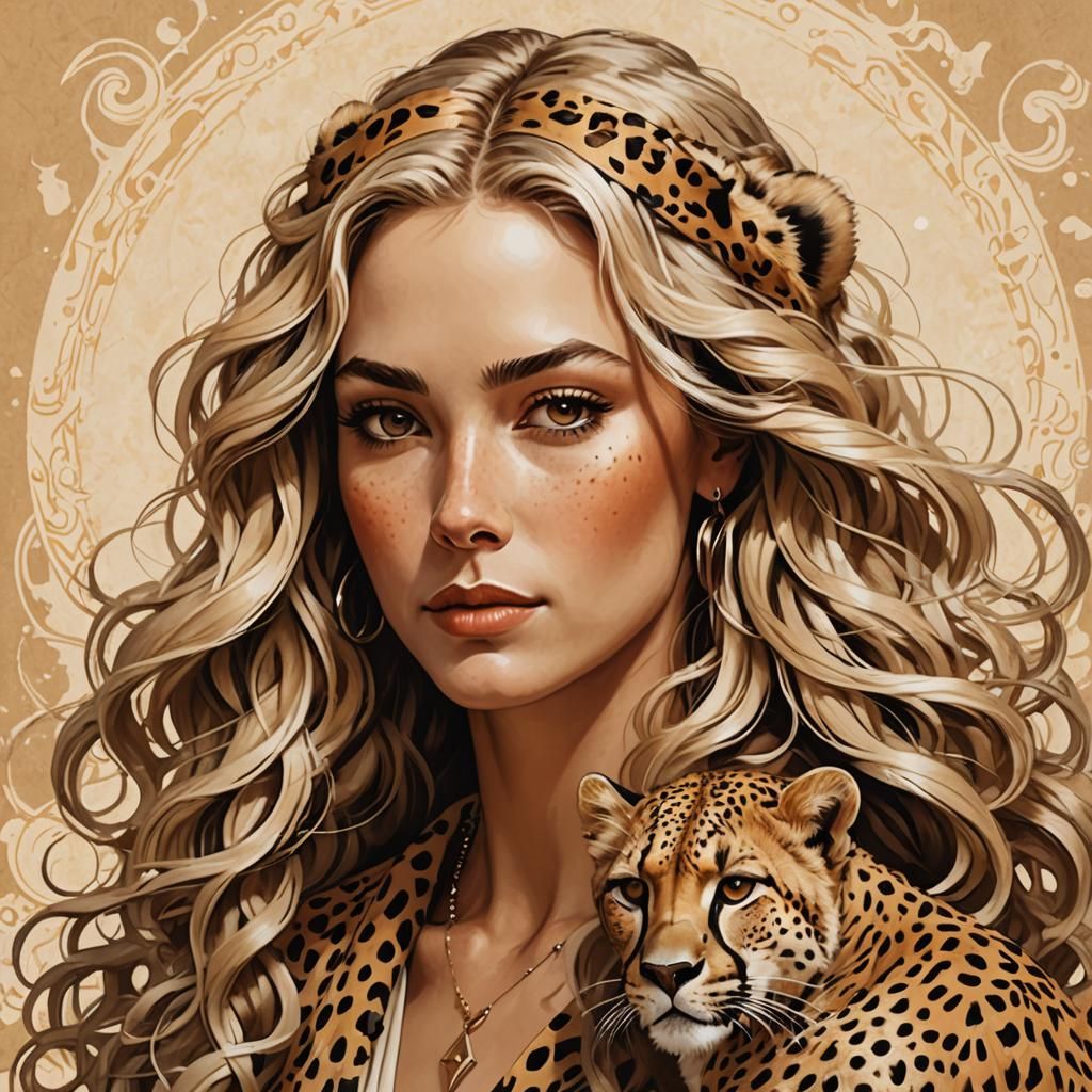 Cheetah Lady