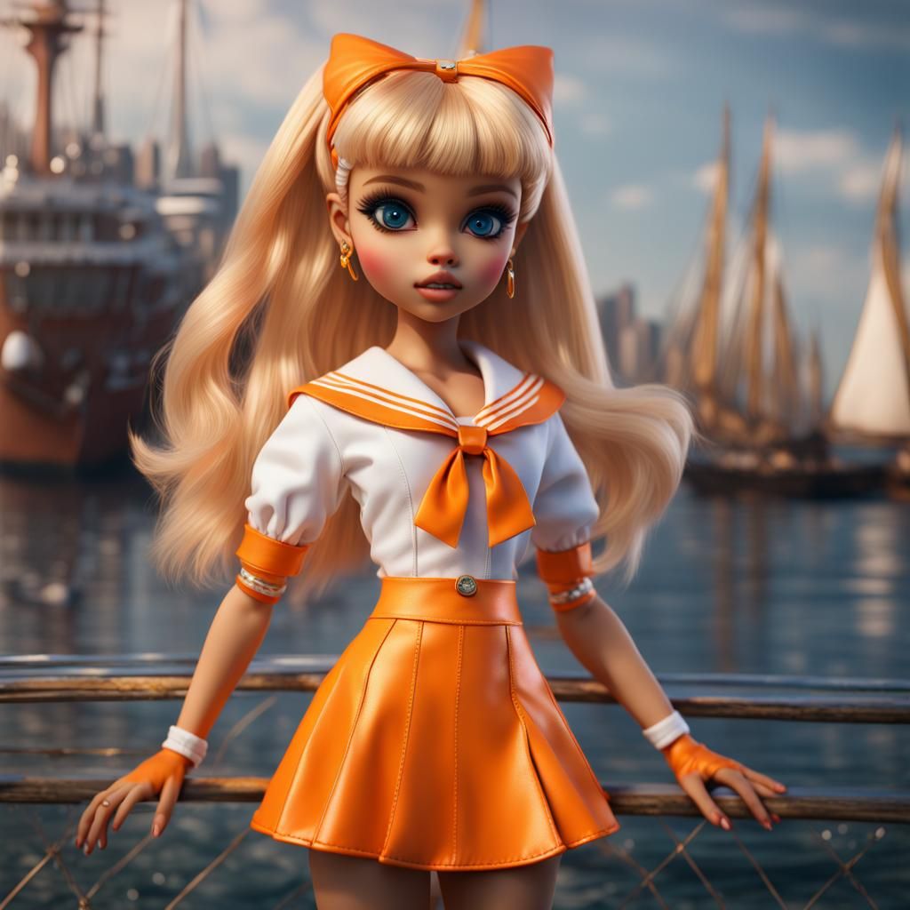 Hyperrealistic Bratz Dolls as Sailor Venus
