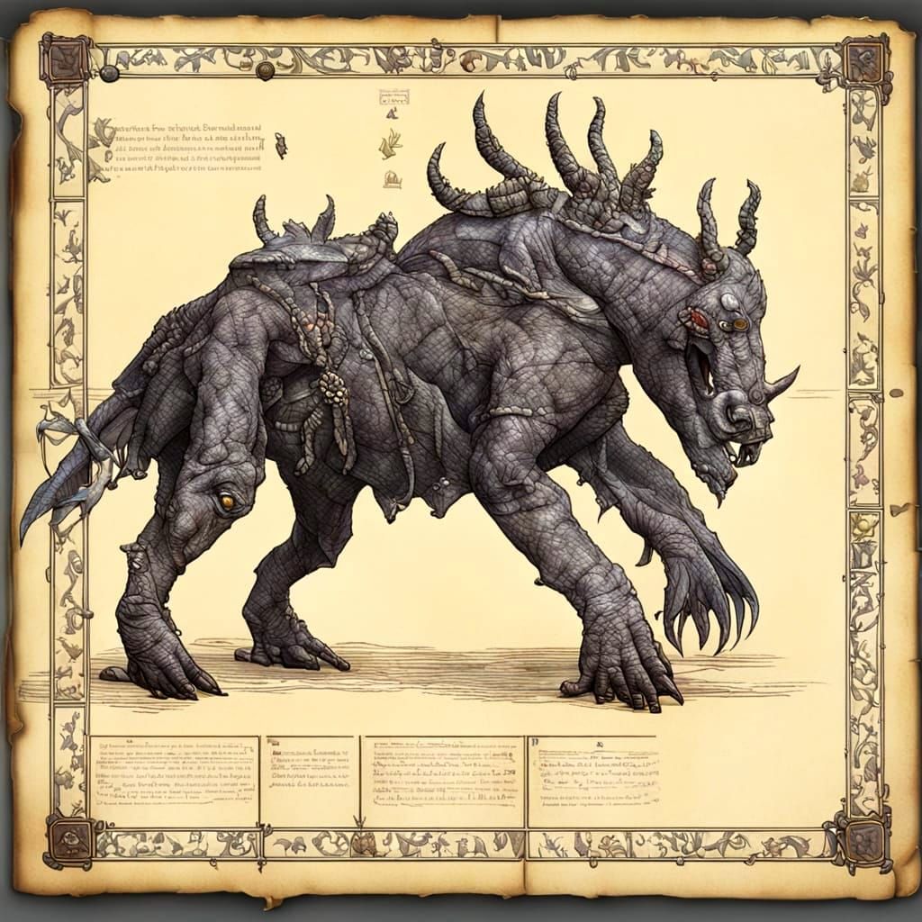 Bewildering Archaic Bestiary of Mythical Creatures