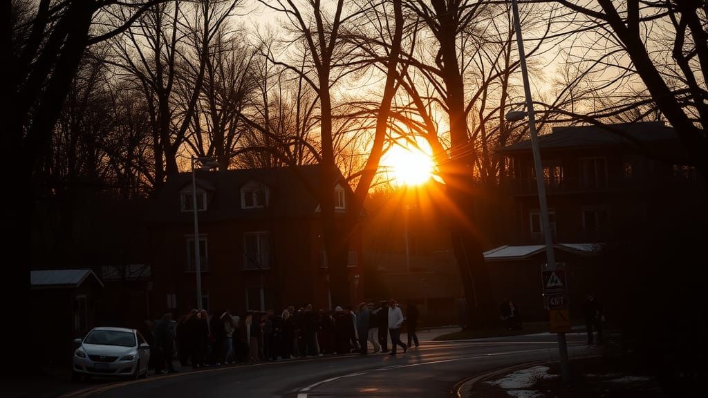 Random Scene at Golden Hour: AI Generated Image