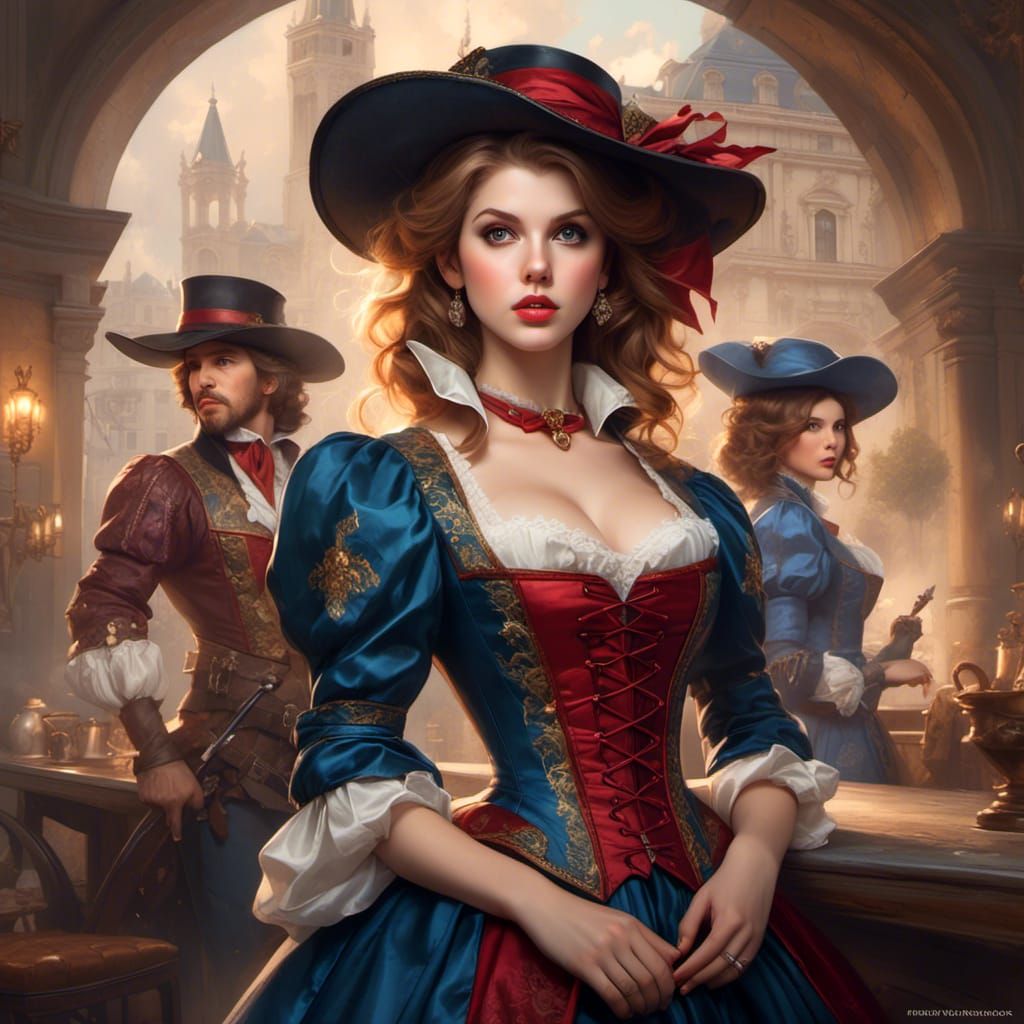 Anna Kendrick as a Musketeer: Digital Art Portrait