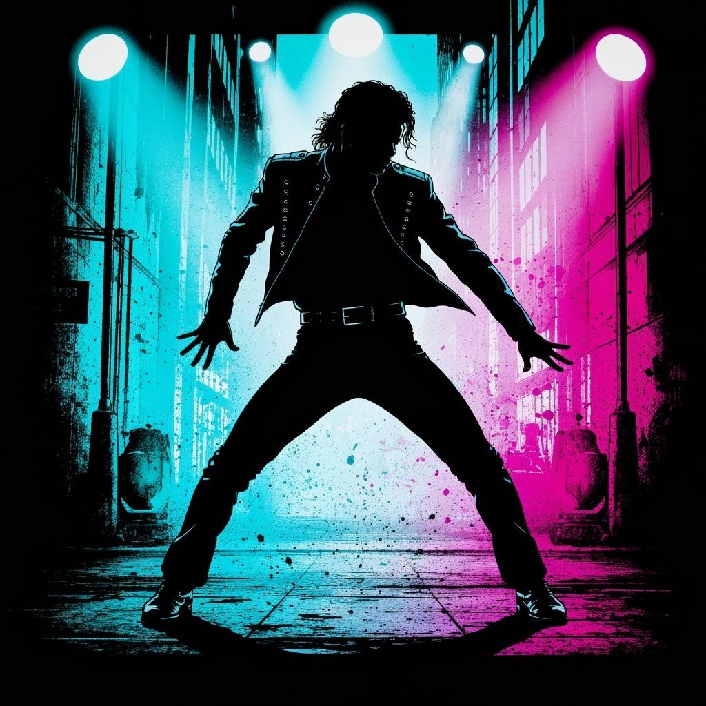 Michael Jackson 'Bad' Performance in Graphic Novel Style