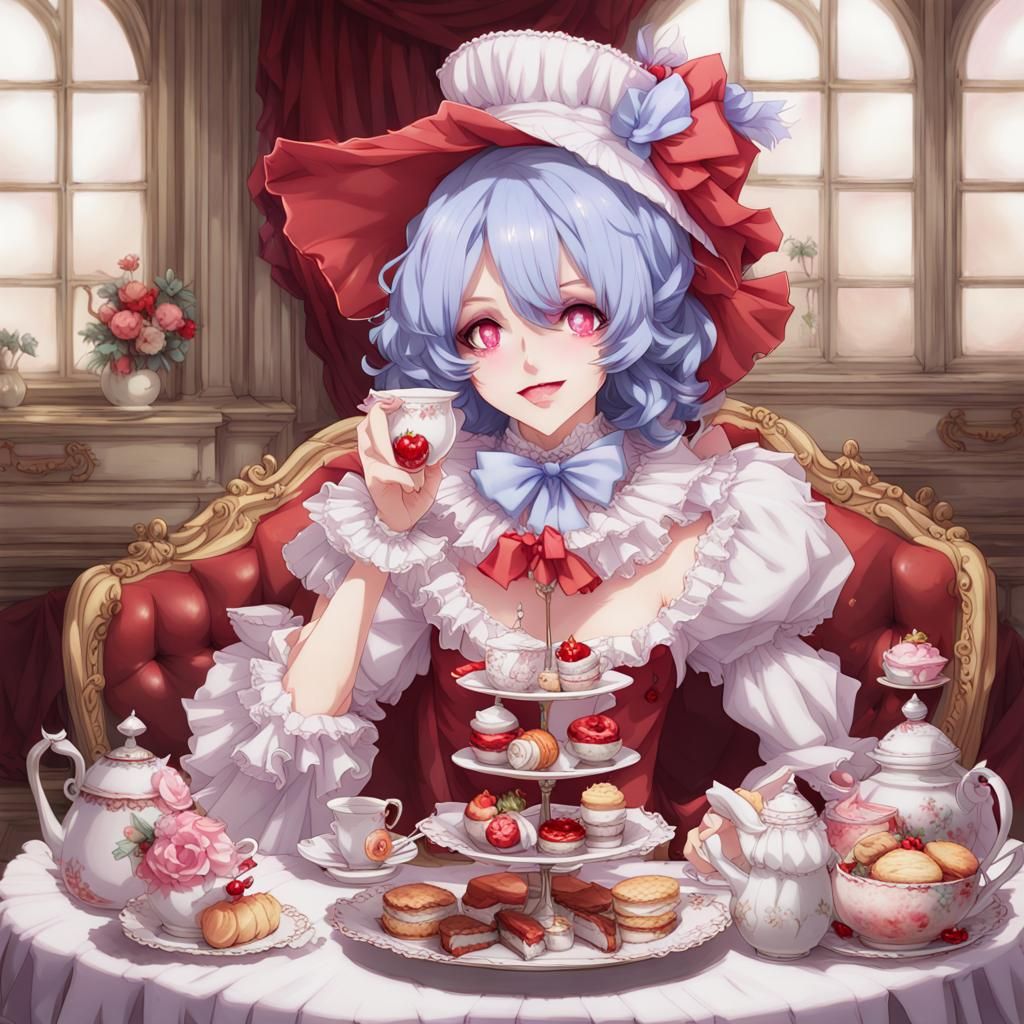 Remilia Scarlet's Tea Party in Baroque Style