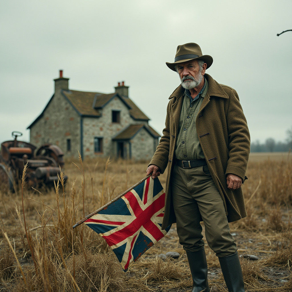 Desolate British Farm: A Photorealistic Landscape