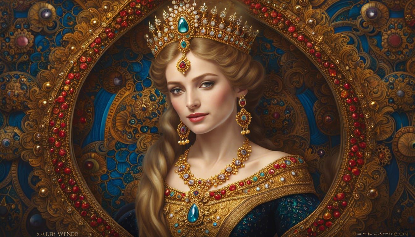 Radiant Jewels Adorn a Gorgeous Princess