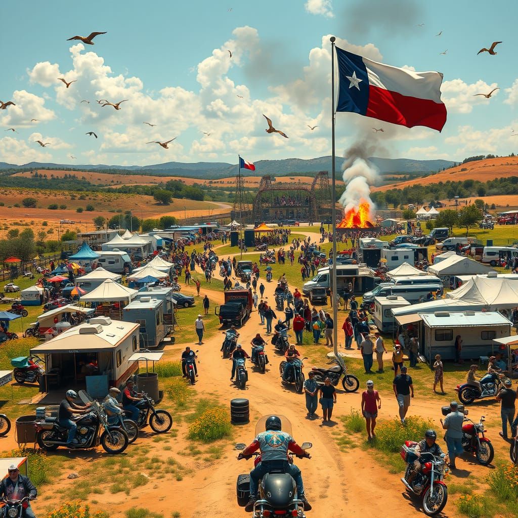 Electric Texas Hill Country Motorcycle Rally