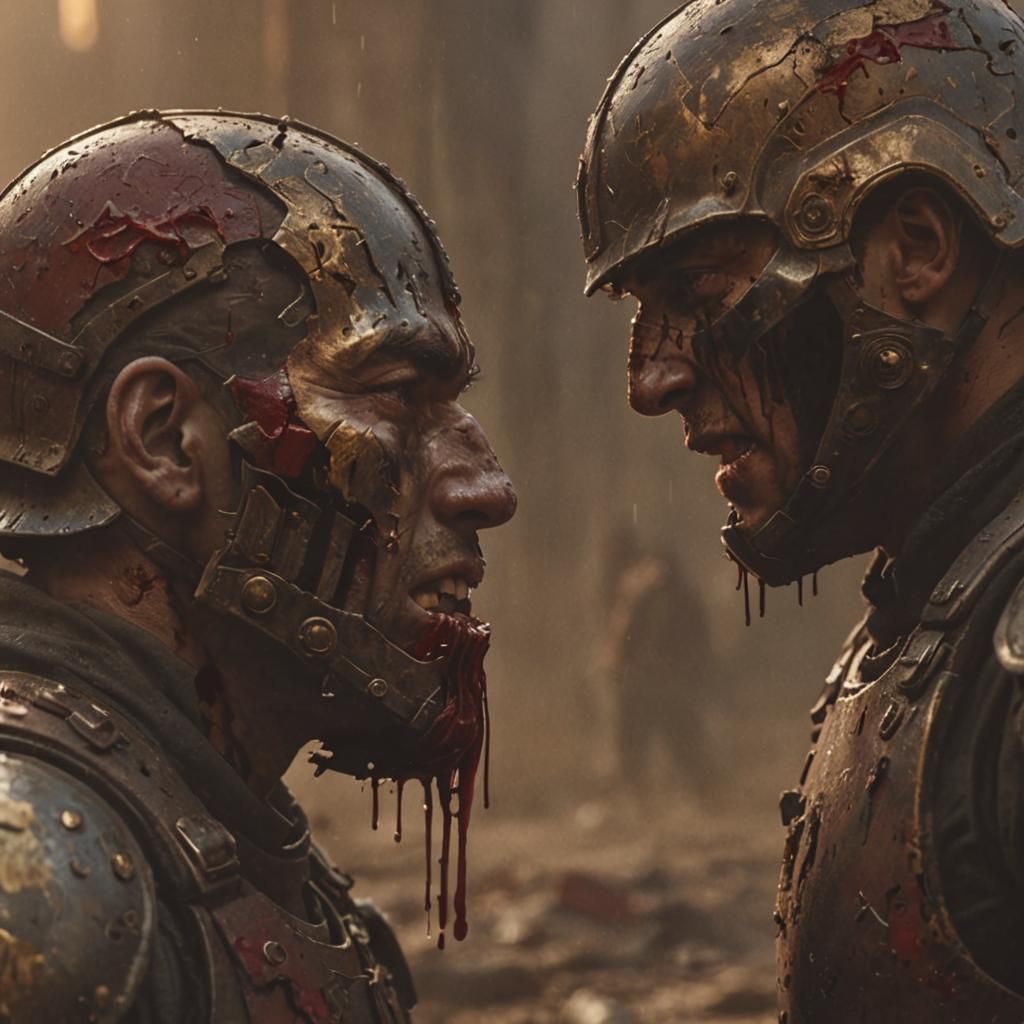 Battered Soldier Stands Against the Odds