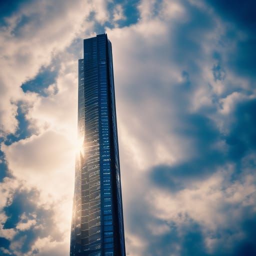 Stunning Skyscraper in Professional Photography Style