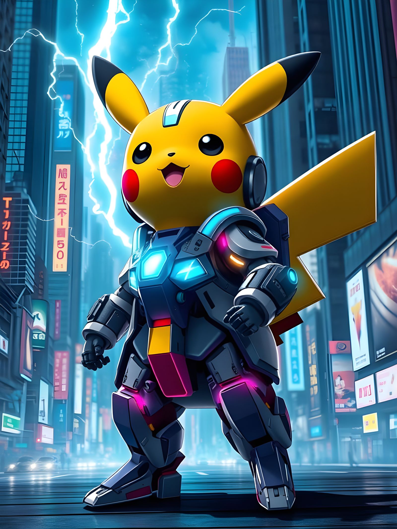 Cyberpunk Mecha Pikachu