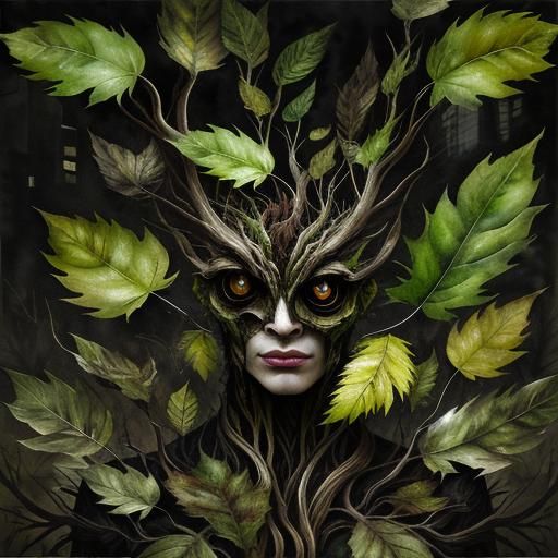 Surreal Creature in Double Exposure Photography