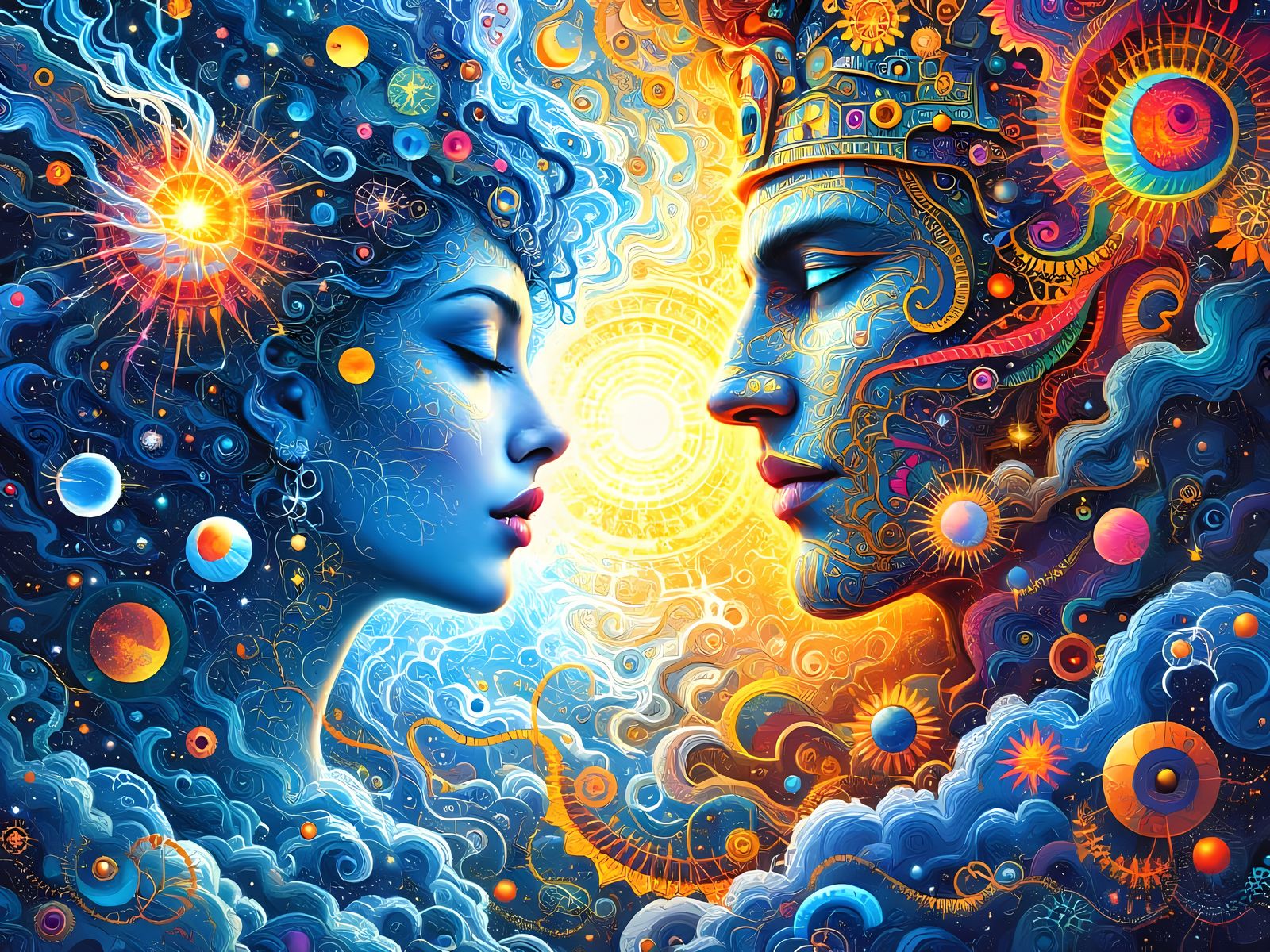 The Birth of the World: Abstract Fractal Art