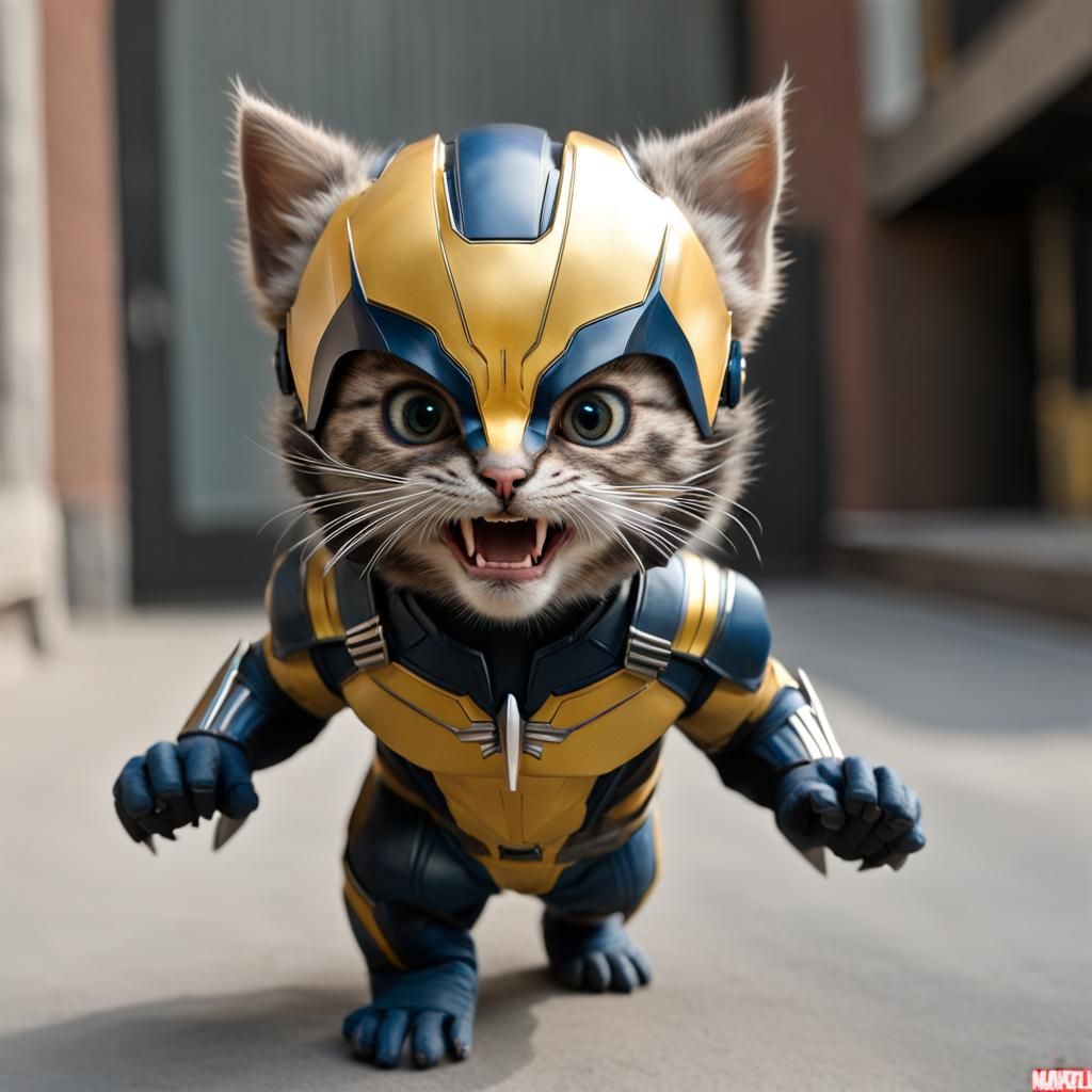 A Cute Wolverine Kitten 😻