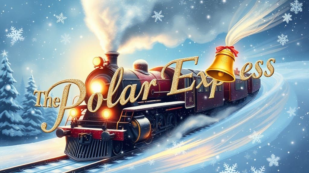 Magical Polar Express Christmas Train Book Cover