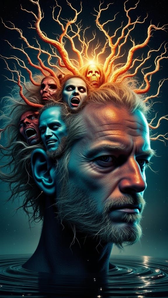 Mindscape of Emotions in Binary ASCII Art