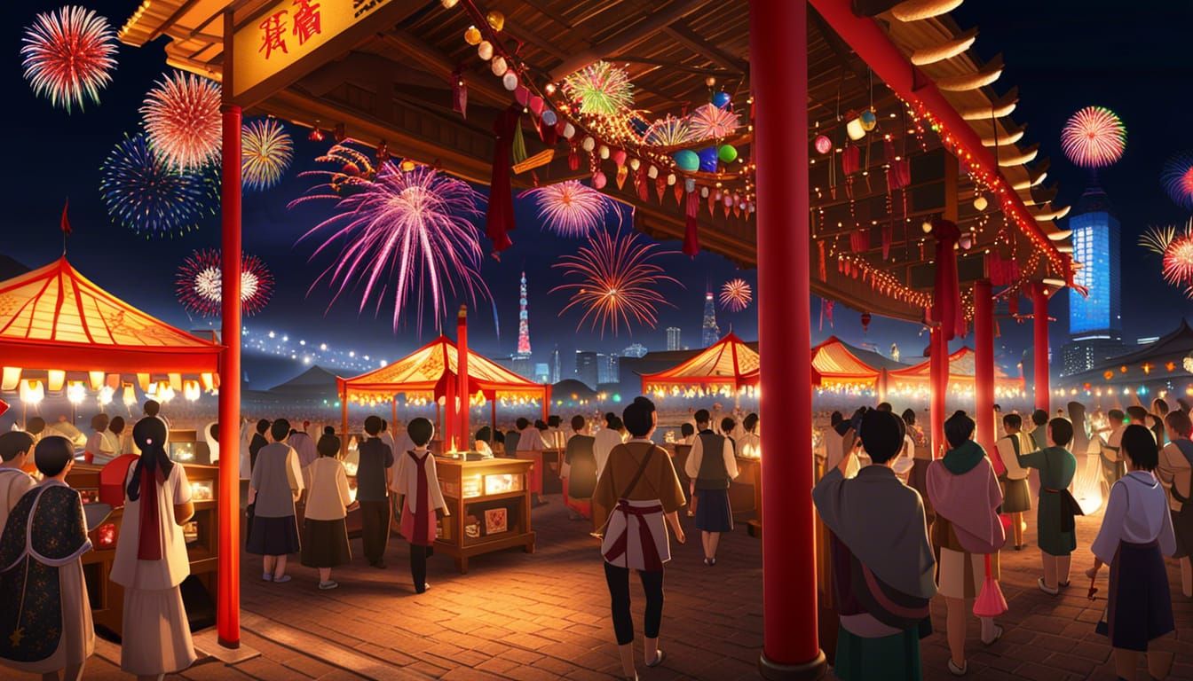 Virtual Matsuri: Augmented Reality Festival at Night
