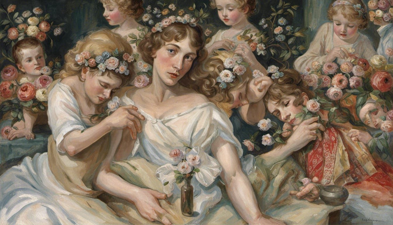 Melancholic Window View on a Foggy Day