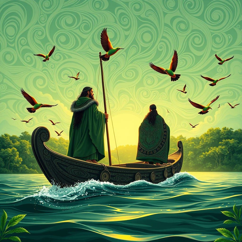 Maori Navigator Discovers Unspoiled Aotearoa in Traditional....